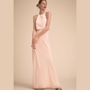 BHLDN Jill Stuart Blush Sleeveless Formal Dress